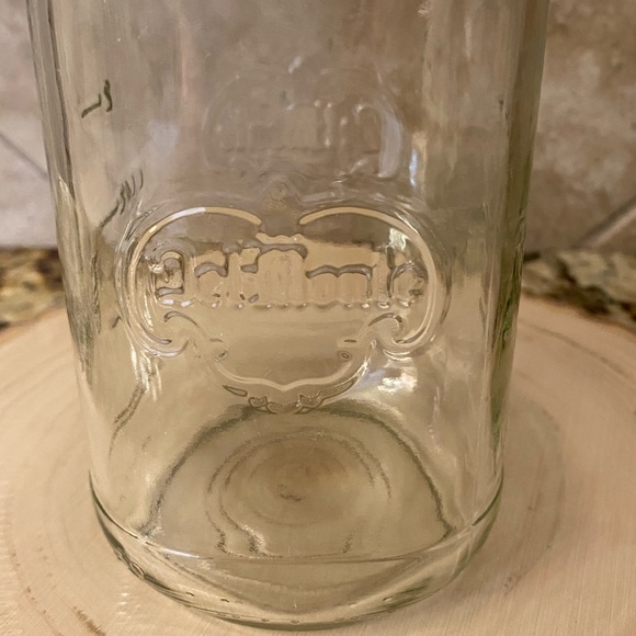Vintage Rare Del Monte Clear Glass Mason Jar with Lid Storage Canning Lidded Jar - Picture 12 of 13